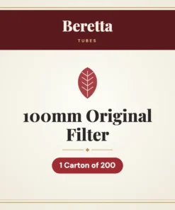 Beretta 100mm Original Filter Tubes – 1 Carton of 200