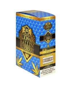 Billionaire Hemp Ballin' Blueberry Hemp Wraps – 25 Packs of 2