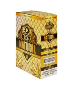 Billionaire Hemp Natural Hemp Wraps – 25 Packs of 2