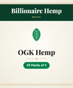 Billionaire Hemp OGK Hemp Wraps – 25 Packs of 2