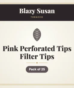 Blazy Susan Pink Perforated Tips Filter Tips – Pack of 25