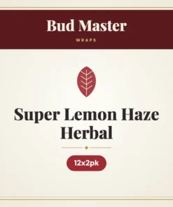 Bud Master Super Lemon Haze Herbal Wraps – 12x2pk