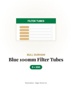 Bull Durham Blue 100mm Filter Tubes – 5x200
