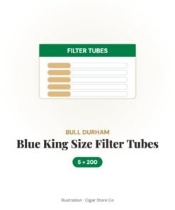 Bull Durham Blue King Size Filter Tubes – 5x200