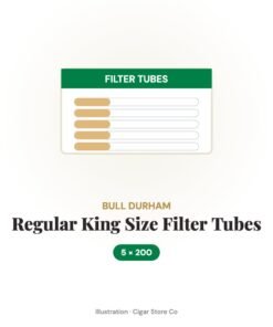 Bull Durham Regular King Size Filter Tubes – 5x200
