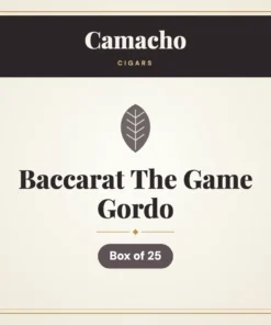 Camacho Baccarat The Game Gordo Cigars – Box of 25