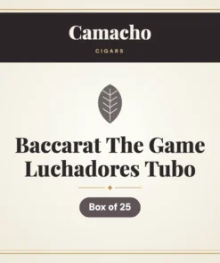 Camacho Baccarat The Game Luchadores Tubo Cigars – Box of 25