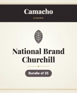 Camacho National Brand Churchill Cigars – Bundle of 25