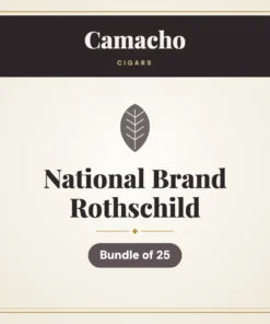 Camacho National Brand Rothschild Cigars – Bundle of 25