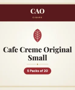 CAO Cafe Creme Original Small Cigars – 5 Packs of 20
