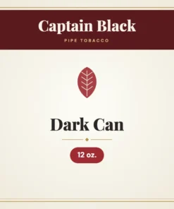 Captain Black Dark Can Pipe Tobacco – 12 oz.