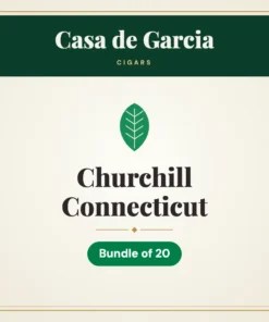 Casa de Garcia Churchill Connecticut Cigars – Bundle of 20