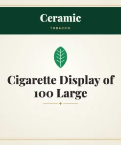 Ceramic Cigarette Display of 100 Large