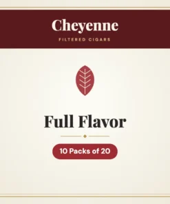 Cheyenne Full Flavor Filtered Cigars – 10 Packs of 20