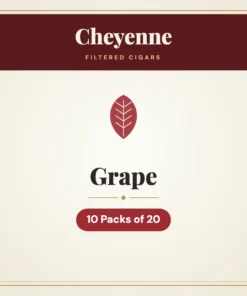 Cheyenne Grape Filtered Cigars – 10 Packs of 20