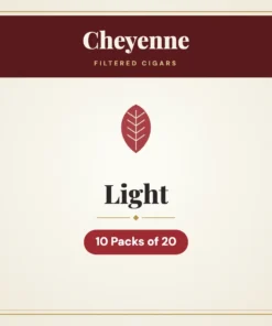 Cheyenne Light Filtered Cigars – 10 Packs of 20