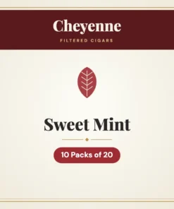 Cheyenne Sweet Mint Filtered Cigars – 10 Packs of 20