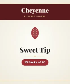 Cheyenne Sweet Tip Filtered Cigars – 10 Packs of 20
