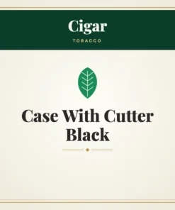 Cigar Case With Cutter Black