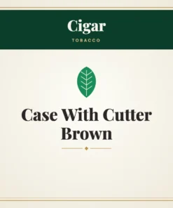 Cigar Case With Cutter Brown