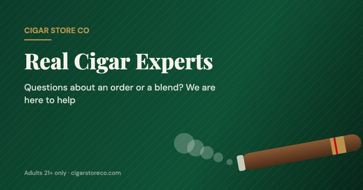 Contact Cigar Store Co cigar experts
