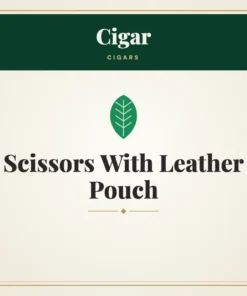 Cigar Scissors With Leather Pouch Cigars
