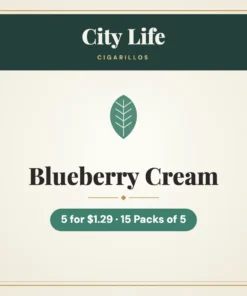 City Life Blueberry Cream Cigarillos 5 for $1.29 – 15 Packs of 5