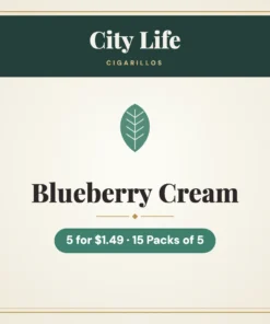 City Life Blueberry Cream Cigarillos 5 for $1.49 – 15 Packs of 5