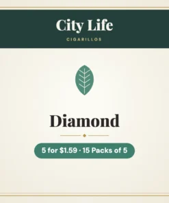 City Life Diamond Cigarillos 5 for $1.59 – 15 Packs of 5