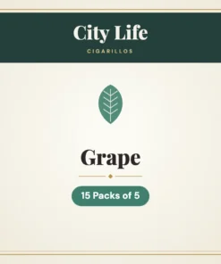 City Life Grape Cigarillos – 15 Packs of 5