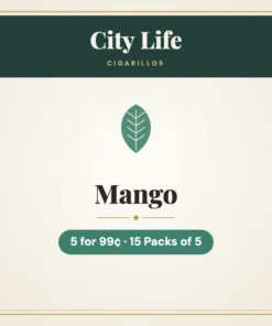 City Life Mango Cigarillos 5 for 99¢ – 15 Packs of 5