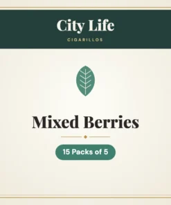 City Life Mixed Berries Cigarillos – 15 Packs of 5