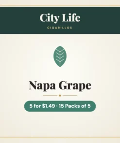 City Life Napa Grape Cigarillos 5 for $1.49 – 15 Packs of 5