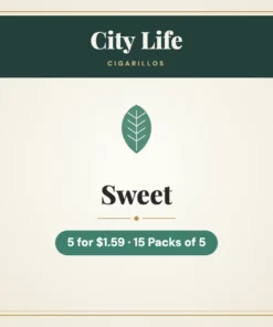 City Life Sweet Cigarillos 5 for $1.59 – 15 Packs of 5