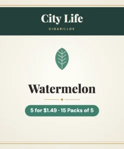 City Life Watermelon Cigarillos 5 for $1.49 – 15 Packs of 5