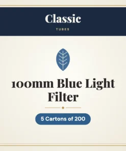 Classic 100mm Blue Light Filter Tubes – 5 Cartons of 200