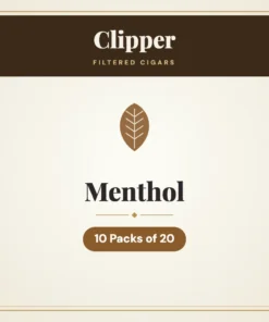 Clipper Menthol Filtered Cigars – 10 Packs of 20