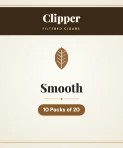 Clipper Smooth Filtered Cigars – 10 Packs of 20