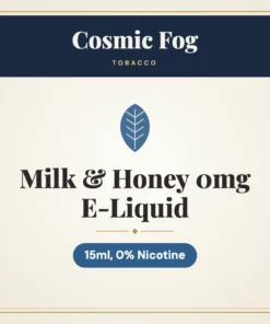 Cosmic Fog Milk & Honey 0mg E-Liquid – 15ml, 0% Nicotine
