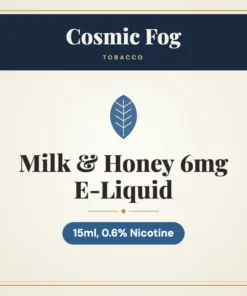 Cosmic Fog Milk & Honey 6mg E-Liquid – 15ml, 0.6% Nicotine