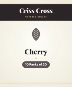 Criss Cross Cherry Filtered Cigars – 10 Packs of 20