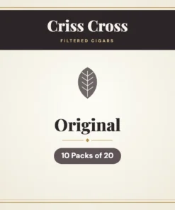 Criss Cross Original Filtered Cigars – 10 Packs of 20