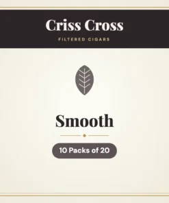 Criss Cross Smooth Filtered Cigars – 10 Packs of 20