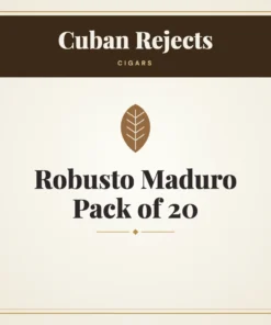 Cuban Rejects Robusto Maduro Cigars Pack of 20