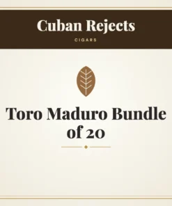 Cuban Rejects Toro Maduro Cigars Bundle of 20