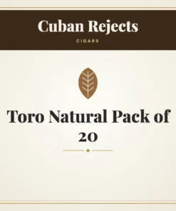Cuban Rejects Toro Natural Cigars Pack of 20