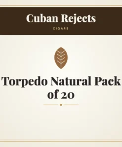 Cuban Rejects Torpedo Natural Cigars Pack of 20