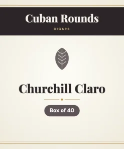 Cuban Rounds Churchill Claro Cigars – Box of 40