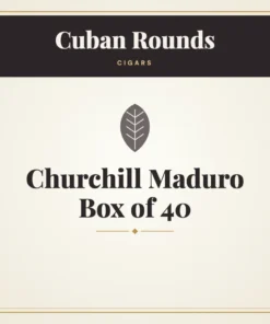 Cuban Rounds Churchill Maduro Cigars Box of 40