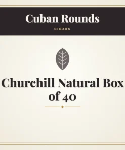Cuban Rounds Churchill Natural Cigars Box of 40